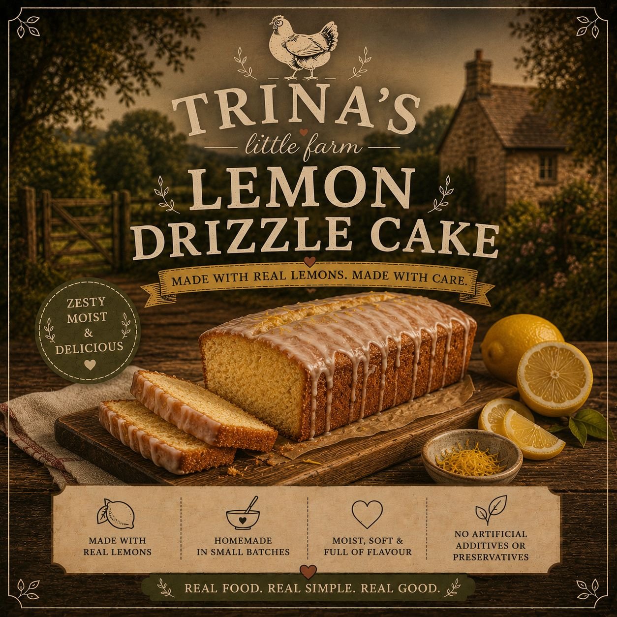 Lemon Drizzle Cake (LOAF)