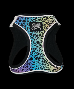 Alternative view of Reflective Visibility Step in Harness Cobble Stone Pattern - BLACK