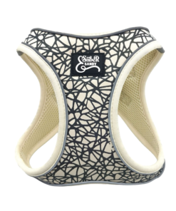 Reflective Visibility Step in Harness Cobble Stone Pattern - WHITE
