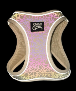 Alternative view of Reflective Visibility Step in Harness Cobble Stone Pattern - WHITE