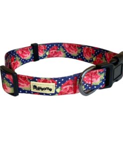 Pawsome - English Rose Pattern Dog Collar