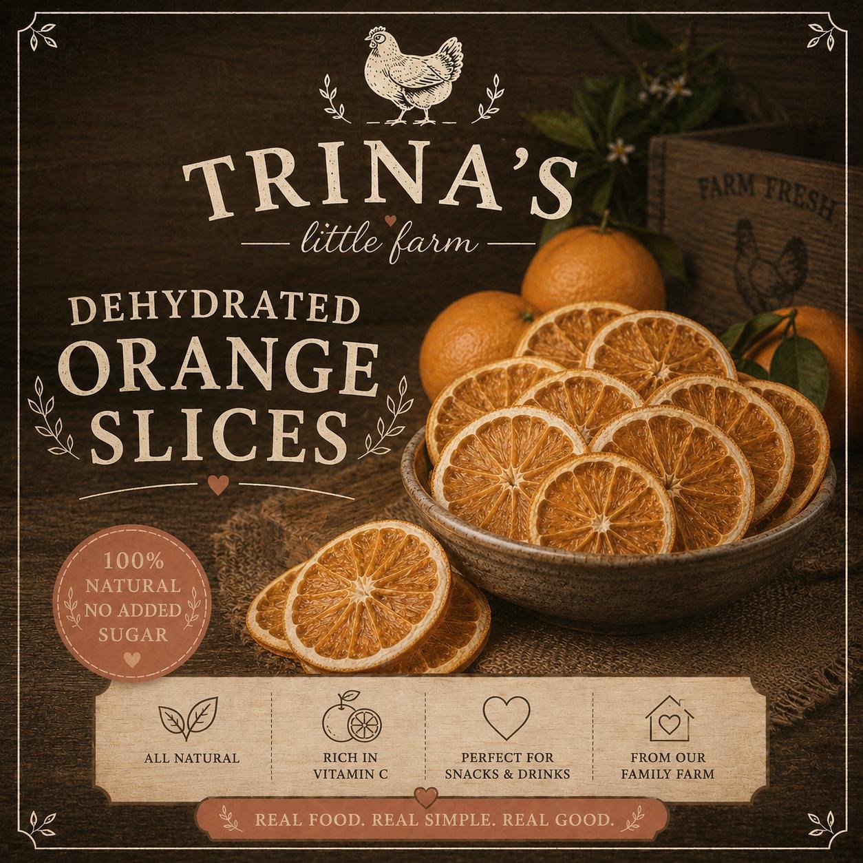 Dehydrated Orange Slices (30+ in a Pack)