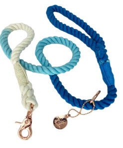 Blueberry and Cream Ombre Rope Leash 4ft
