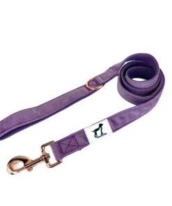 Alternative view of Hanz and Oley-Velvet Leash Lilac Rose