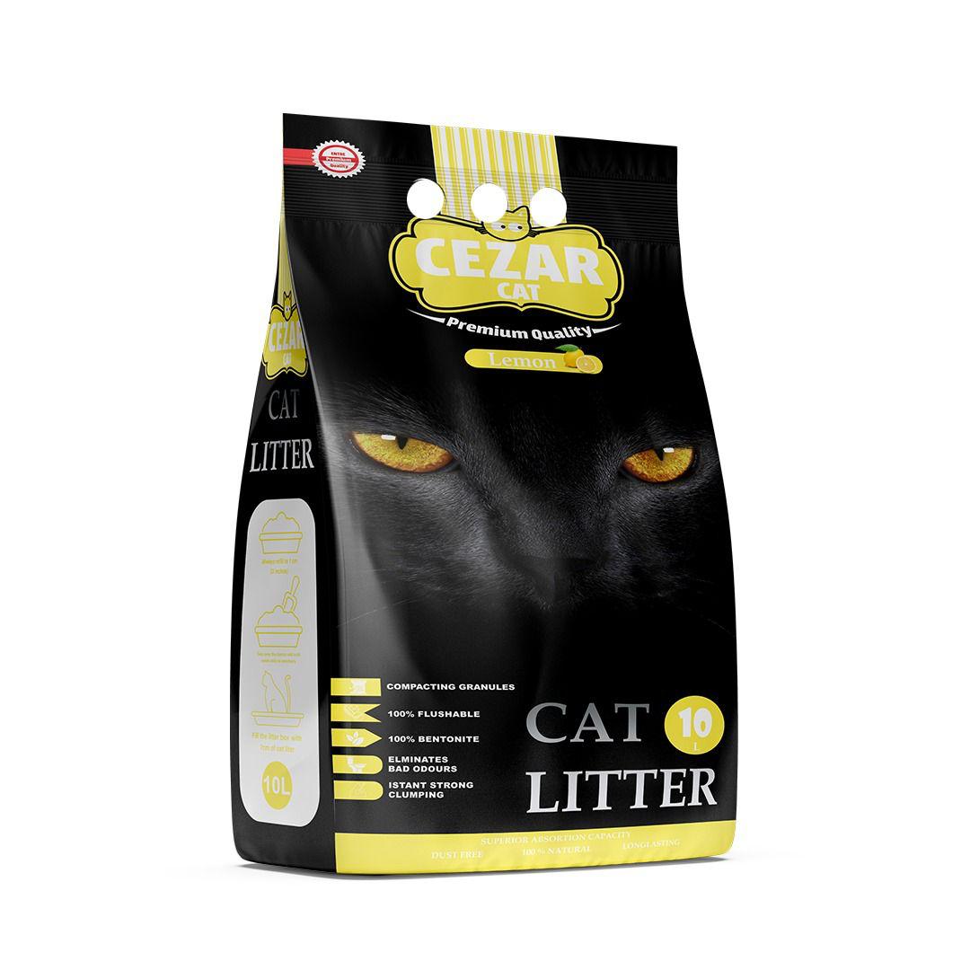 CEZAR Clumping Cat Litter - Lemon 10LT - Image 3